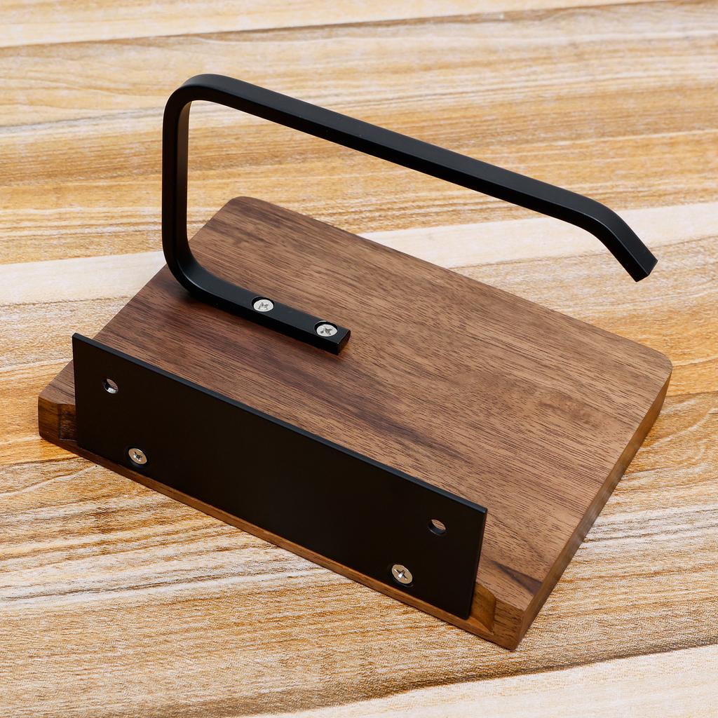 Natural Walnut Wood Toilet Paper Holder Bathroom Self-Adhesive Wall Mount Tissue Hanger Towel Roll Bar Storage Accessories NEW