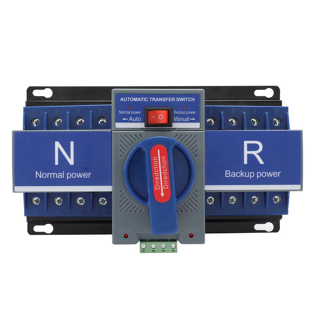 Dual Power Automatic Transfer Switch Overload Protection PC Housing Changeover Switch for Bank AC400V
