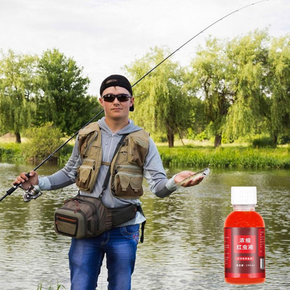 Buy 100ml Strong Fish Attractant Concentrated Red Worm Liquid Fish Bait Additive High
