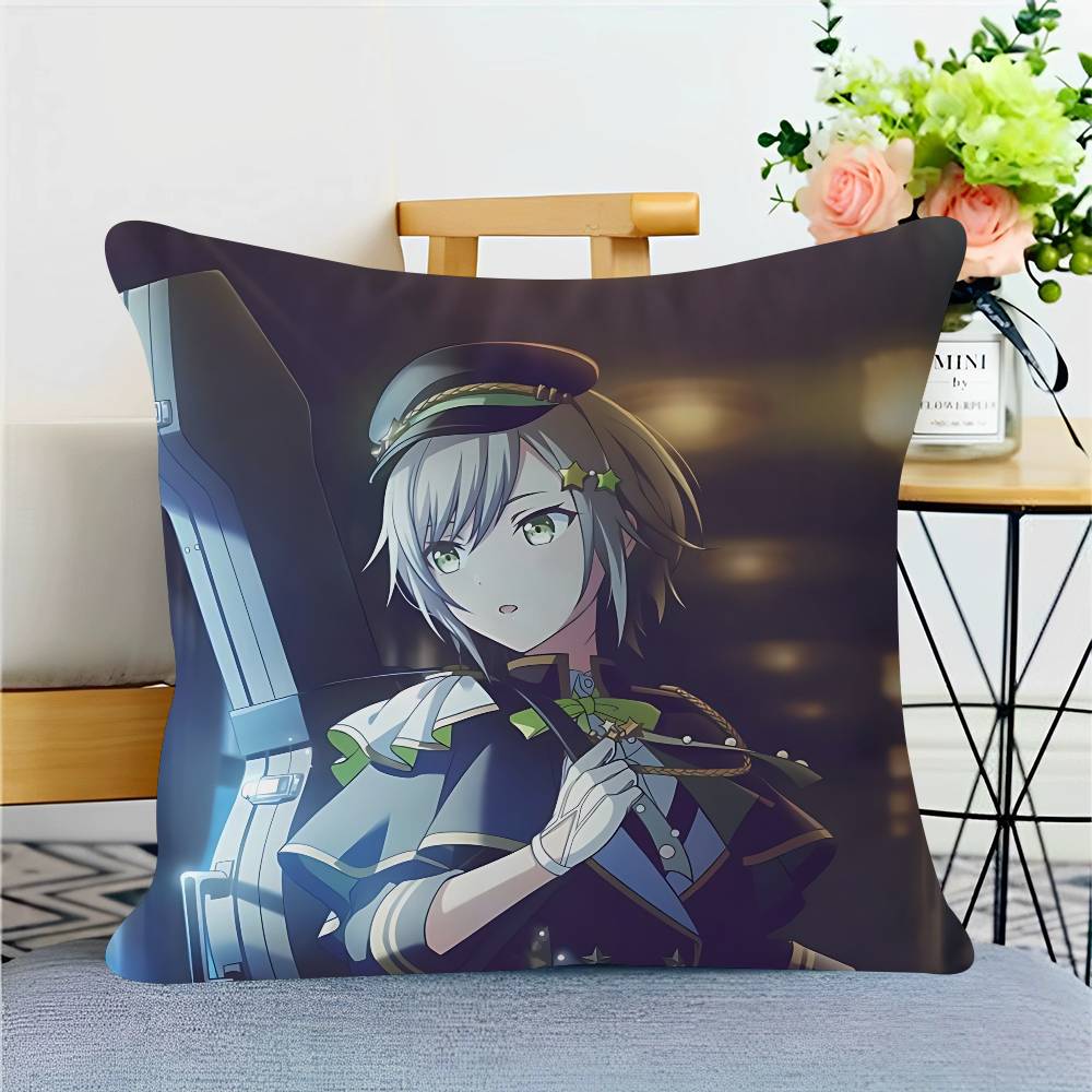 

PJSK H-Hinomori S-Shiho Personalized Picture Text Home Decorative Pillows Household Gifts 45x45cm 16x16Inch