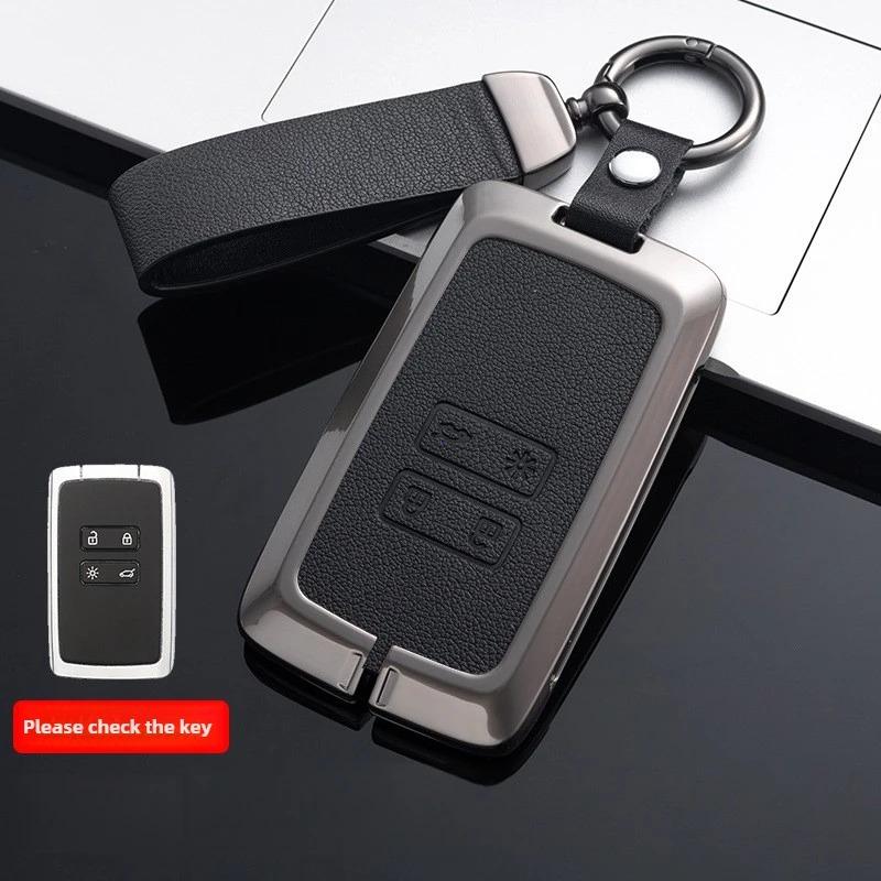 

Leather Car Key Cover For Renault Austral Kadjar Clio Megane Captur Arrana Kolaos Zoe Scenic Dacia Sandero Duster Logan Jogger
