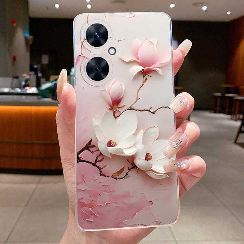 For Huawei Nova 11 SE 11SE Phone Case Huawei Nova 12 SE BNE-LX1 Case Luxury Fashion Butterfly Flowers Clear Soft Silicone Cover