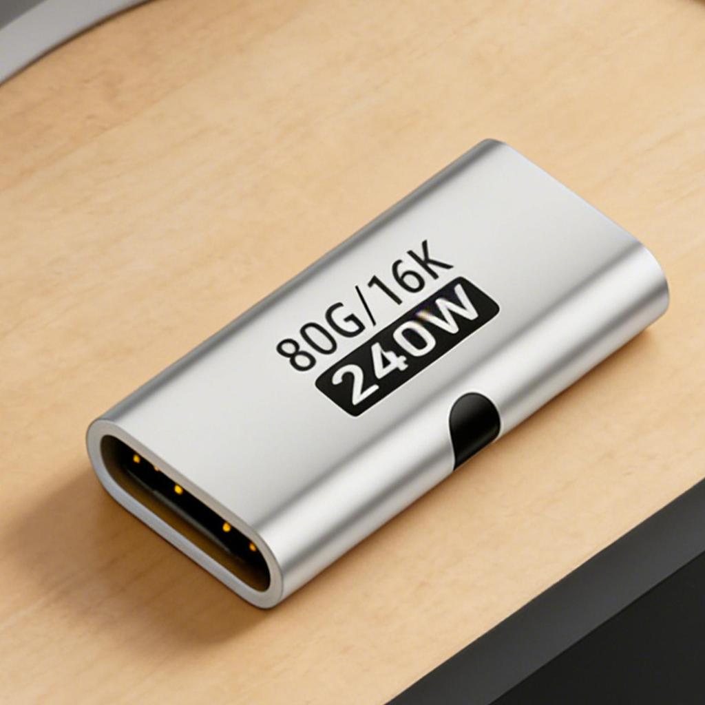USB C Female to USB C Female Adapter 240w Connector USB C to USB C Adapter for Home Conference Travel Desktop Computer Laptop