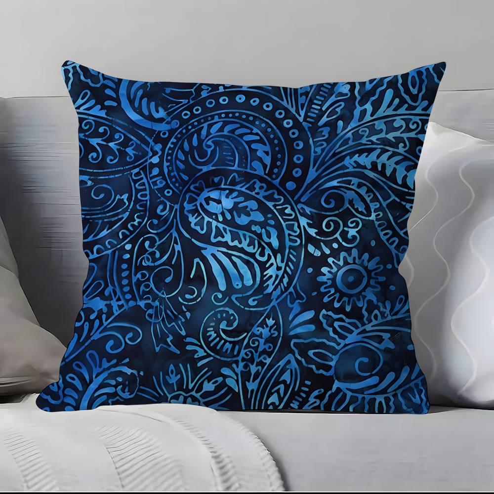 Badik I-I-Indonesia B-B-B-Batik Design Pillow Case Pillowcase Soft Skin Friendly & Comfortable With A Hidden Zipper