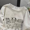Sweatshirt for Women Oversize Fleece Thickened Loose Round Neck Casual Pullover Long Sleeve Top Sweatshirt