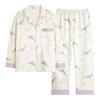 Imitation cotton pajamas women's sweet and cute women's spring and autumn long-sleeved trousers girls' loungewear