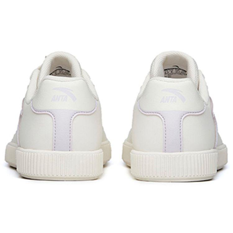 Anta Casual Low-Top Skate Shoes Women sneaker White Purple 122228060-4