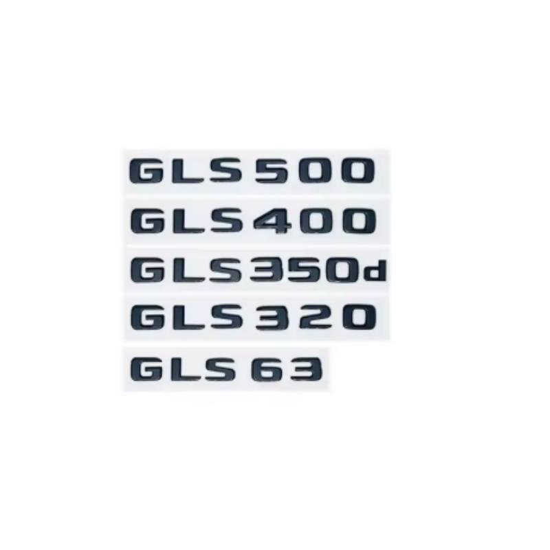 ABS Car Trunk Letters Logo Emblem Badge Decals Sticker For Mercedes Benz GLS Class GLS400 GLS500 GLS550 GLS450 GLS350 X166 X167 RX7