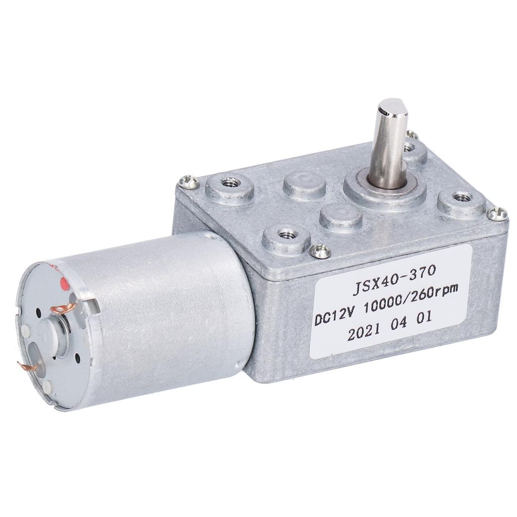Turbine Worm Motor Turbo Geared Box Reduction Shaft Equipment 260RPM DC12V JSX40?370