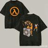 Half Life Washed T-shirt Anime Lover Harajuku New Model Oversized Vintage Loose Streetwear Classic Unisex High Quality Gift Soft