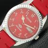 CLASSIC JAPAN CITIZEN MENS AUTOMATIC REFURBISHED ARABIC RED DIAL WATCH A426227-2 RL620c-a426227