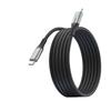 240W Dual USB-C Fast Charging Cable with LED Light for Apple, Android, Huawei Devices.