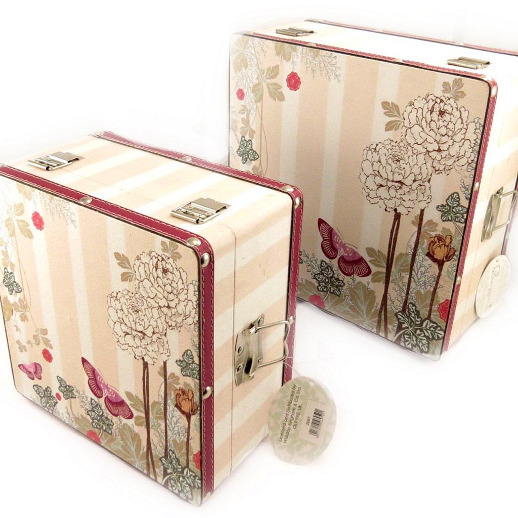 Les Trésors De Lily [L1945] - Set of 2 Trunks 'Belle Epoque' Taupe Pink Toy Boxes