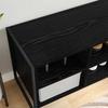 Shoe Cabinet Black Oak Effect 60 x 35 x 44 cm Particleboard