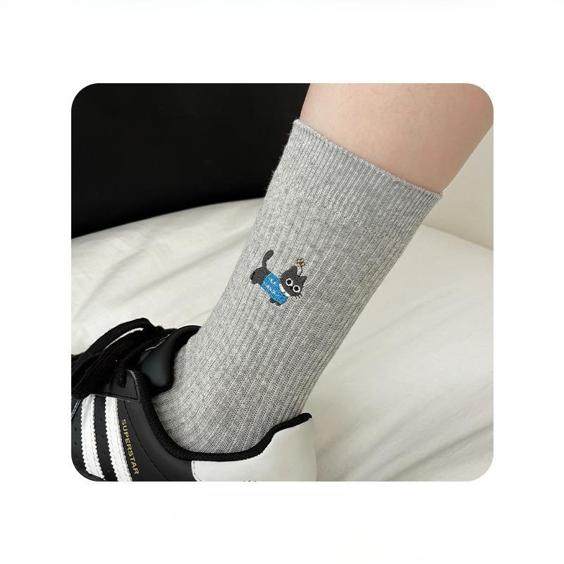 

Female Autumn and Winter Fashion New Boneless in The Tube Pile Pile Cotton Socks 1 pair світло-сірий колір