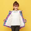 Girls' red velvet casual jacket