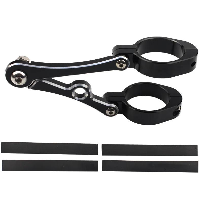 

Кронштейн для крепления фары мотоцикла, зажим для светодиодной фары, регулируемый держатель вилки для 39-41 мм Harley Honda Kawasaki Suzuki Yamaha BSA чёрный