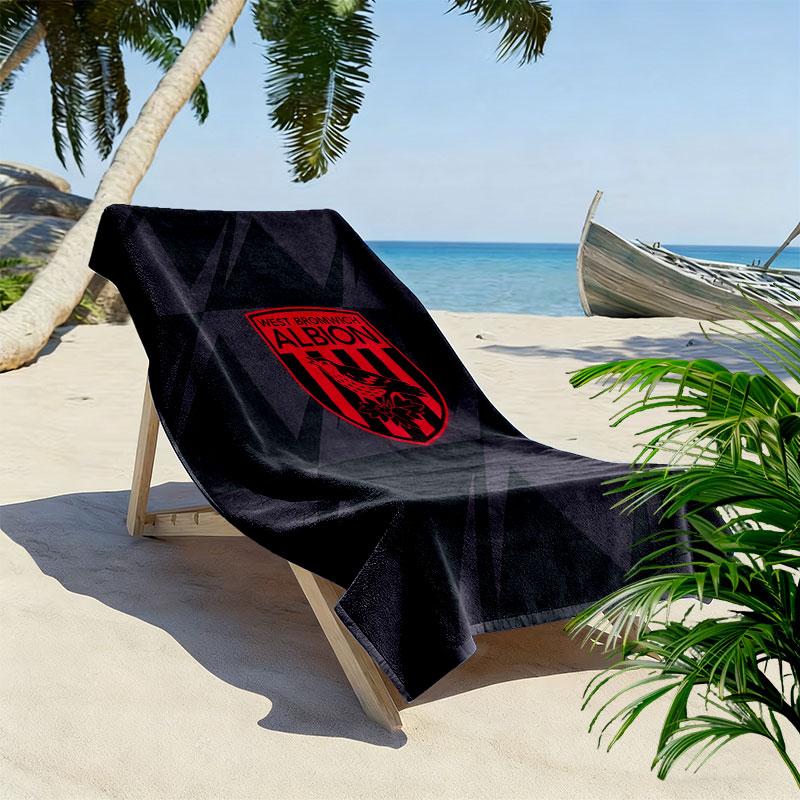 Asciugamano da Spiaggia West Bromwich Albion, Asciugamano Grande Morbido Asciugatura Rapida per Spiaggia Campeggio Nuoto