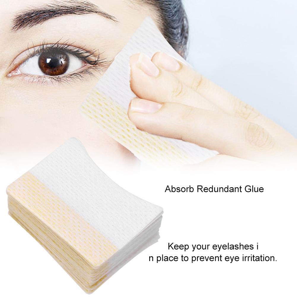 80pcs Cotton Disposable Eyelash Extension Patch Stickers Shield Under Pad Makeup Tool