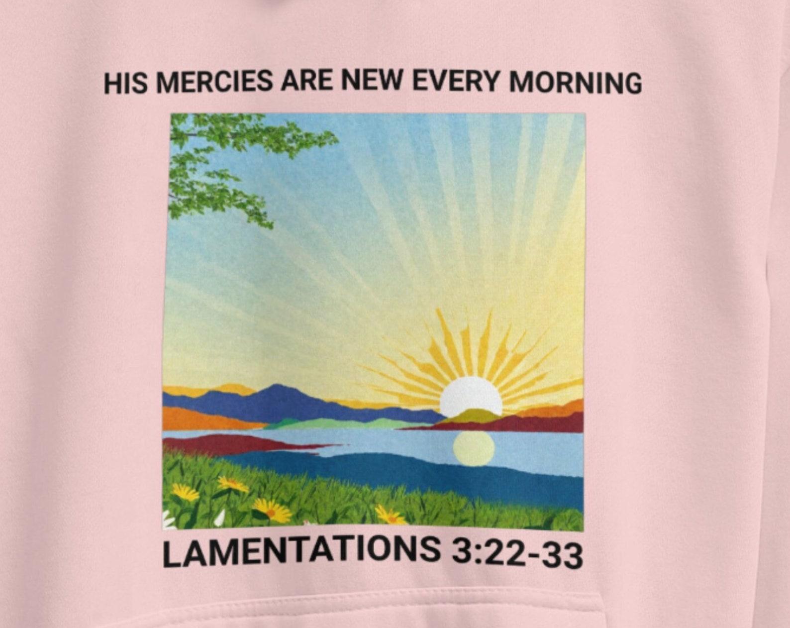 Christian Sunrise PNG: His Mercies Are New (Digital Download) 2XL