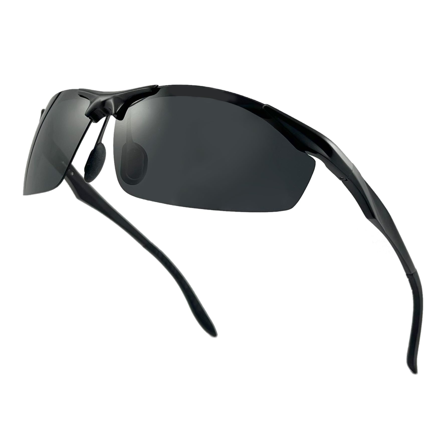 

Polarized Sunglasses with Polarized Sports UV400 Over Aluminum Soft Adjustable Nose Blue Light Spring 8 Perfect for and Driving A&A Case, Sunglasses,