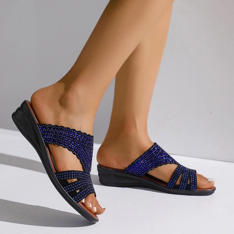 Fashion Ladies Shoes 2025 Fashion Basic Women's Slippers New Outdoor Casual Plus Size Concise Comfortable Best Seller Wedge Slippers