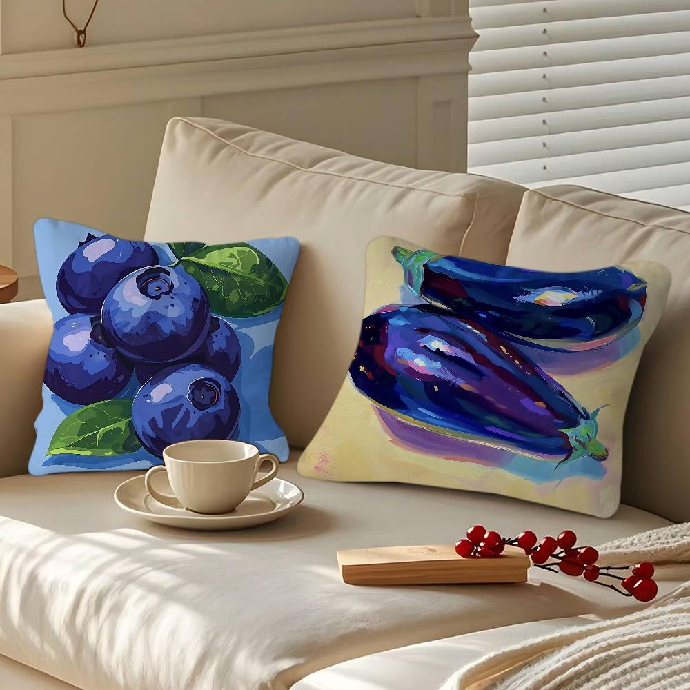 Fruit Pattern Cartoon Pillowcase Toon Gift Cushion Cover Bedroom Home Sofa Chair Seat Decor Pillow Case