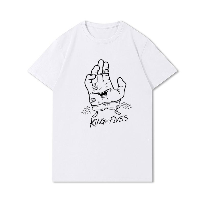 S-3XL 100 Fantasie Harajuku Grafica Estiva Bianca Magliette Donna Stampate Casual Maniche Corte Top Girocollo