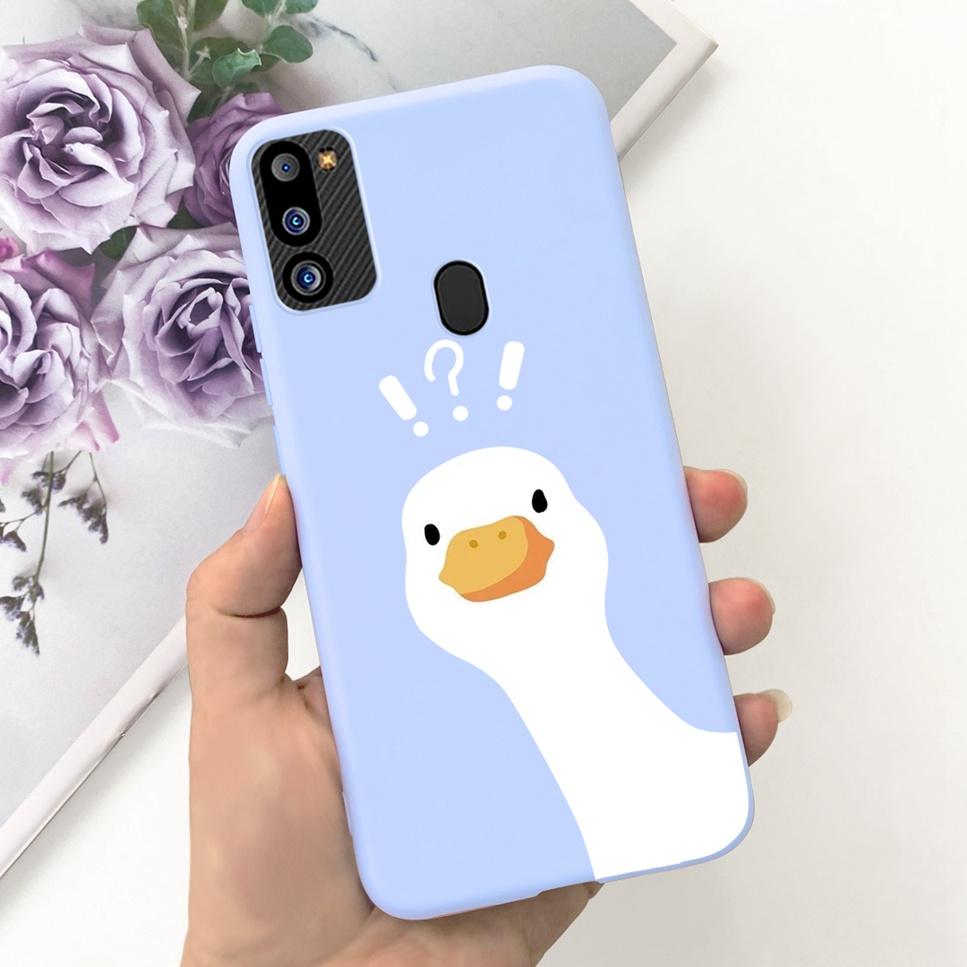 For Samsung Galaxy M21 2021 Case Cute Cat Fashion Girl Soft Silicone Cover For Samsung M21 2021 SM-M215G Bumper Phone Case Funda