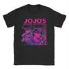 Kujo Jotaro JoJos Bizarre Adventure T Shirts for Unisex Pure Cotton TShirts Round Collar Tee Shirt Short Sleeve Clothing Summer