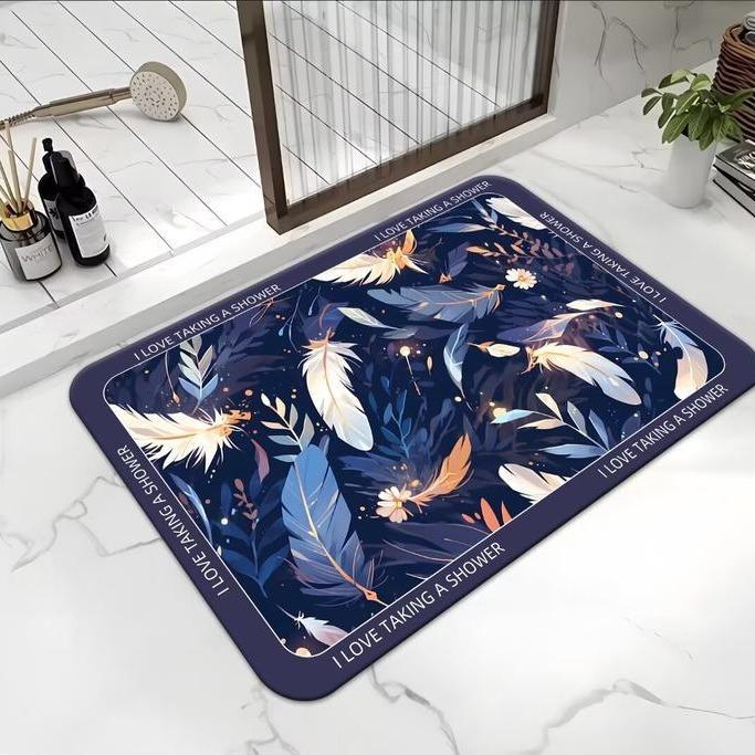Bathroom Absorbent Foot Mat Dirty Diatom Mud Mat Non-slip Absorbent Toilet Door Mat Carpet Toilet Door