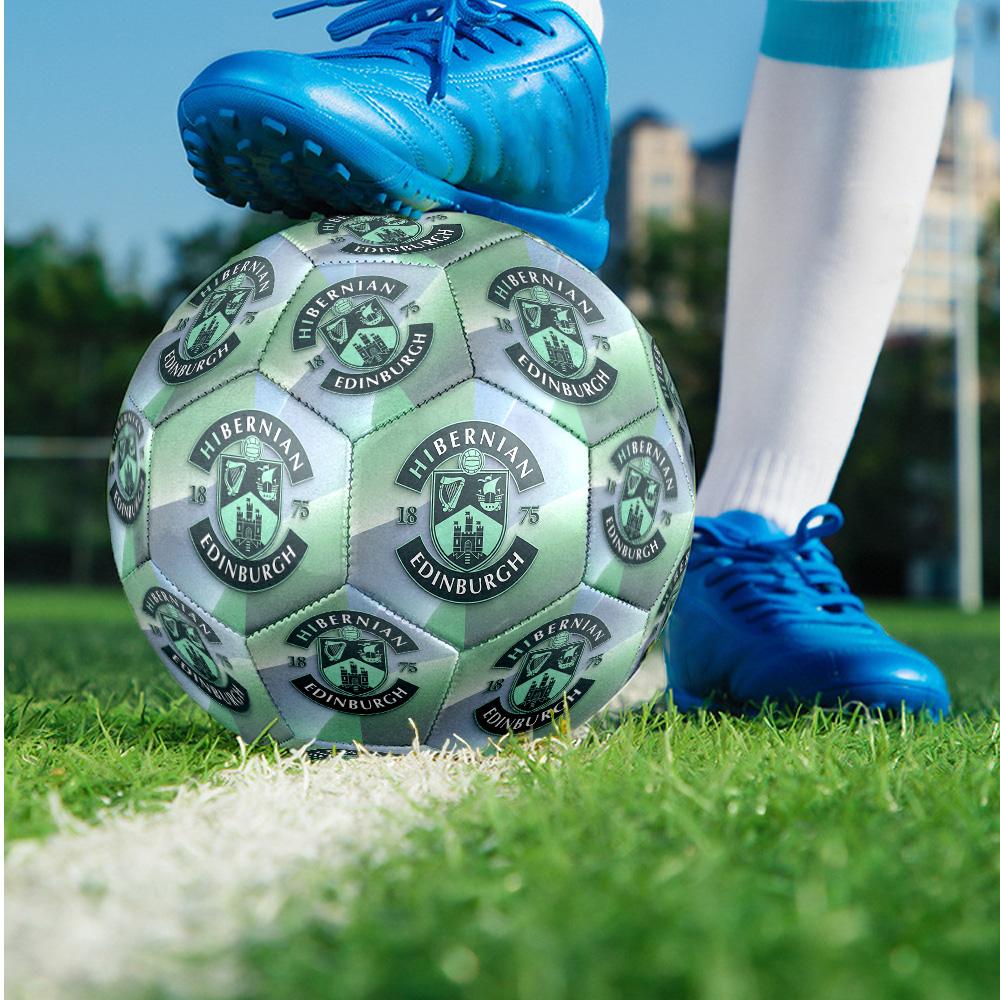 Hibernian FC Size 5 Standard Football Durable Training Match Soccer Ball for Adult Outdoor Sports