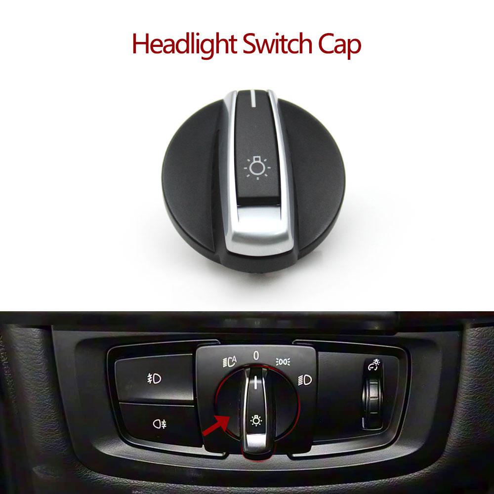 Car Head Lamp Rotary Headlight Switch Cover Foglight Button For BMW 2 Series X5 X6 X5M X6M F15 F16 F85 F86 F45 F46 61319311727