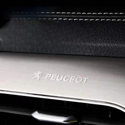 PEUGEOT Autocollant de Voiture Décalcomanie Métal Décoration Logo Badge Autocollant Universel Imperméable Résistant à la Chaleur Décoration Intérieure de Voiture Autocollant de Voiture (Peugeot, 10 pièces)