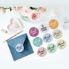 500Pcs Roll 8 Different Design Thank You Lable Round Thank You Stickers