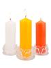 Smokeless Odorless Long-Lasting Emergency Candles: White, Yellow, Red, Thick Cylindrical for Holidays