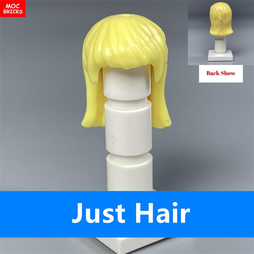 MOC Bricks Female Hairs Mori Girls Women Model Straight Hair 4cm Figure Wear Assembled Educational Building Blocks Toys
