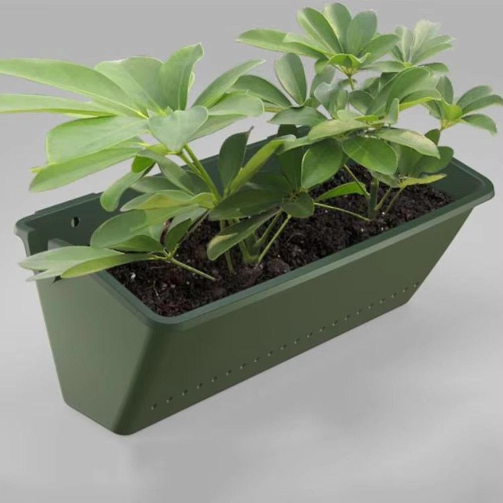 Vertical Planting Box Plastic Plant Flowerpot Modern Wall Flower Pot  Garden Decoration