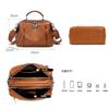 Originální kožená Bost taška pro ženy - Měkká rukojeť z hovězí kůže Kabelka, Taška přes rameno Crossbody s více kapsami pro dojíždění a každodenní použití