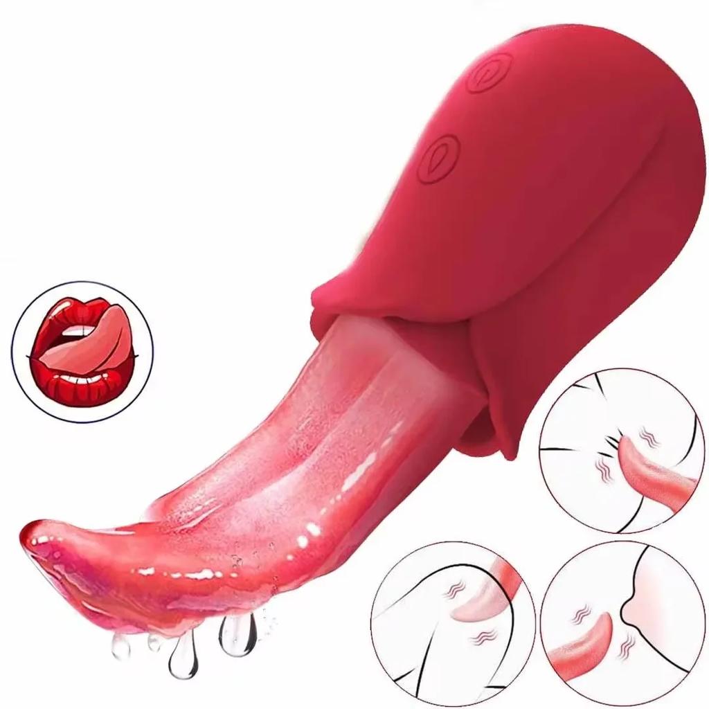 Tongue Licking Clitoris Stimulator For Women Clit Nipples Vibrator Female Masturbator Blowjob Simulation Sex Toy For Couple Game
