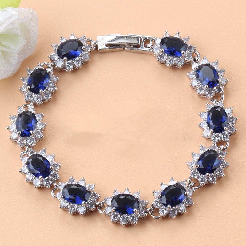 

Браслет с подвесками Mark Green Emerald, 12 цветов, свадебные украшения