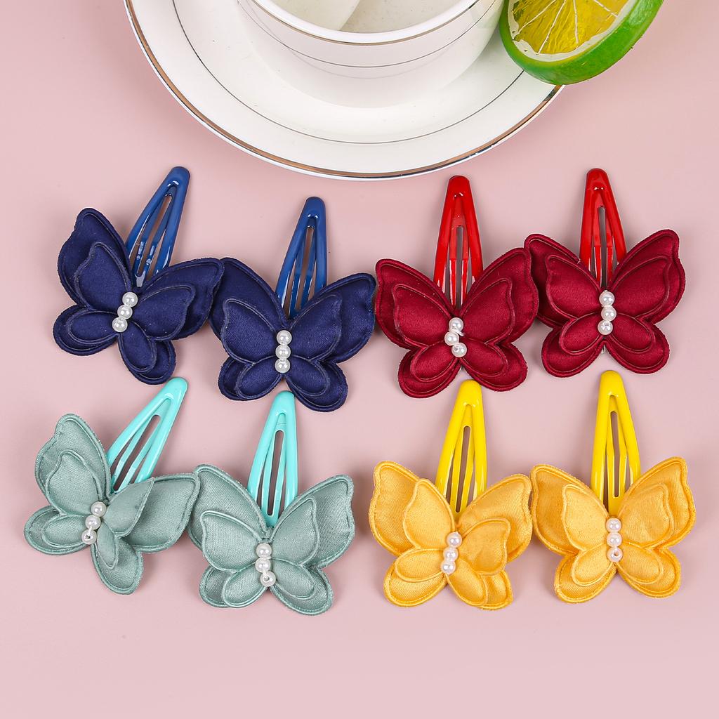 8 szt. Urocze spinki do włosów motylki dla dziewczynek, perłowe spinki motylki, klipsy, dziecięca spinka do włosów w kształcie kwiatka, dziecięce akcesoria do włosów