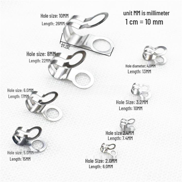 

Набор полукруглых соединителей из нержавеющей стали 304 для шариковой цепочки с двойными стальными и шариковыми застежками. Bead Chain 2.0MM