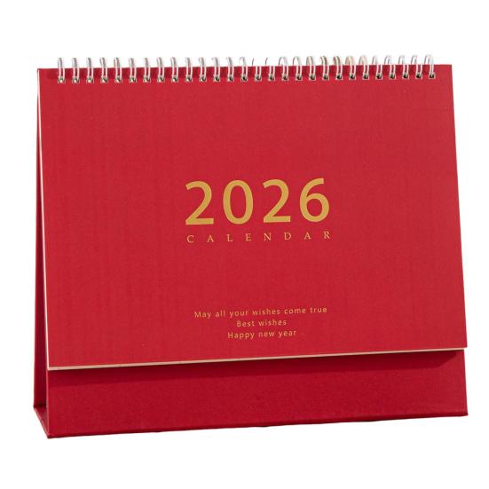 2026 Desk Calendar Retro Style Thick Paper Time Management Planner Home Office School Daily Schedule Planner