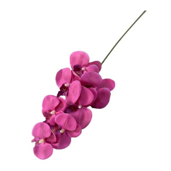 Faux Orchid Stems 39 Inch Artificial Phalaenopsis Flowers with 9 Heads Full Blooms for Valentine's Day Home Office Wedding Party Decor