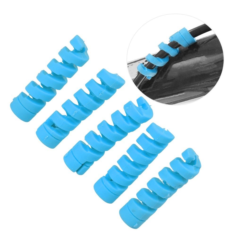 10PCS Spiral Brake Cable Protective Sleeve TPR Bicycle Brake Line Pipe Guard  for 4mm 5mm Wire Tube