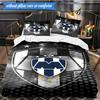 Football Club Emblem 3pcs K-pop music group Bedding set,Ideal for Bedroom, Dormitory,Including Duvet Cover And 2pcs Pillowcases,Fan gifts