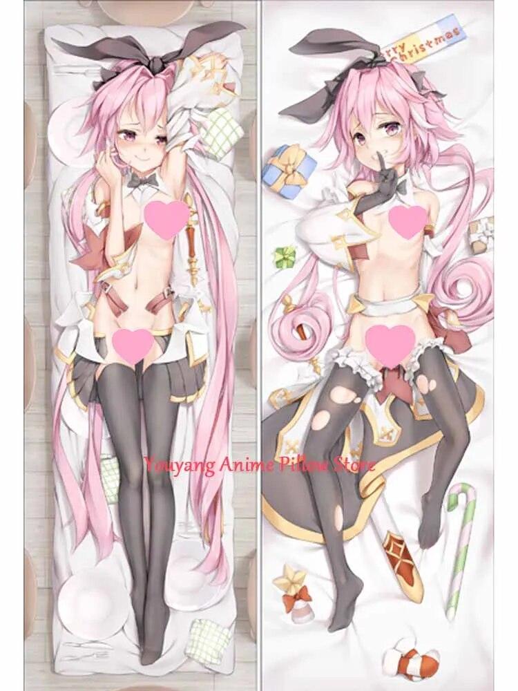 Dakimakura Anime Pillow Cover Astolfo Christmas 2-Side Print Pillowcase Hugging Body Cushion