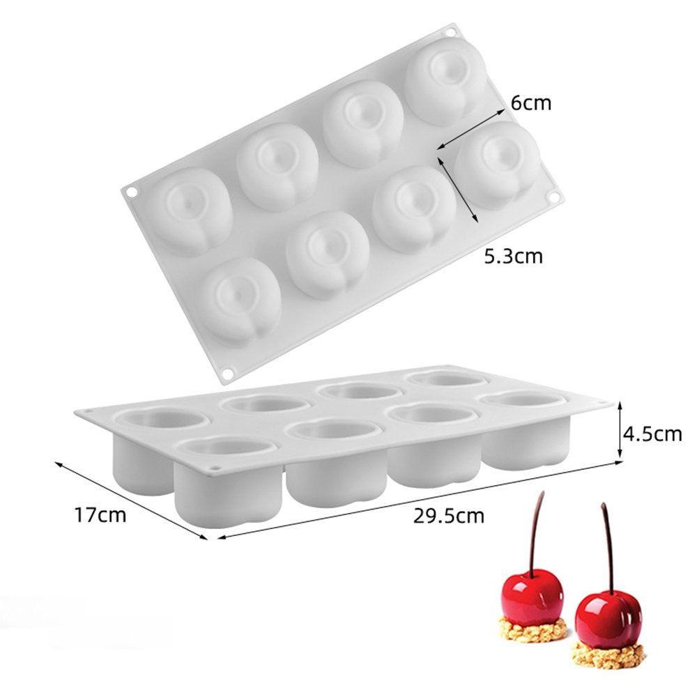 Food Grade Silicone Dessert Mold 6/8 Cavity French Pastry Mold Stylish Baking Mold  Pudding