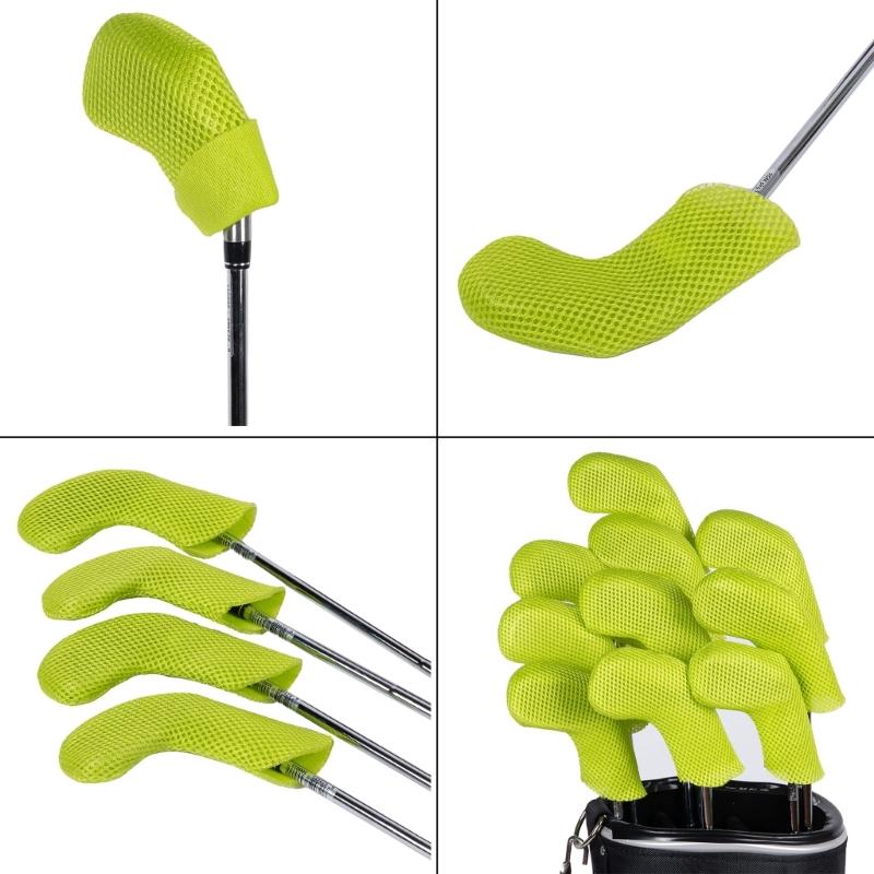 10pack Elastic Golf Club Head Covers Protective Sleeves with Dustproof for Drivers Soft Inner Lining
